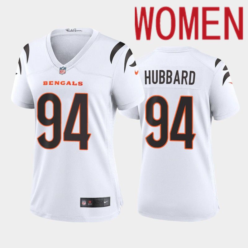 Women Cincinnati Bengals #94 Sam Hubbard Nike White Game NFL Jersey